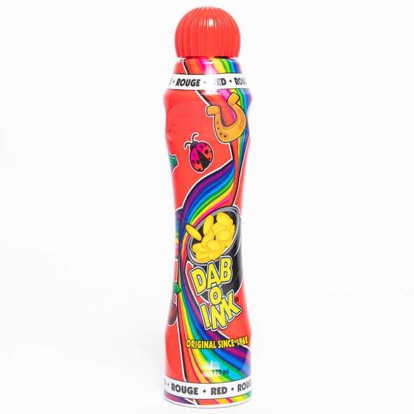 Dab-O-Ink Bingo Dauber - Red - 4 ounce size - One Bingo Ink Marker