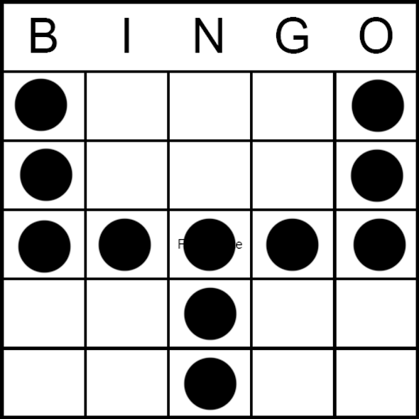 Bingo Game Pattern - Goal Post