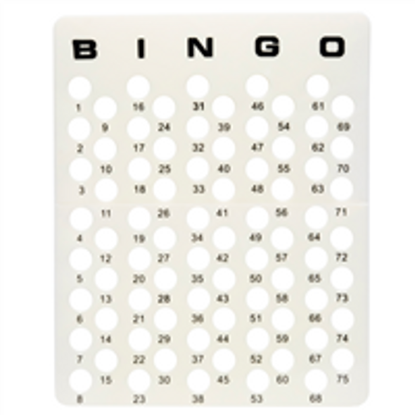Bingo Masterboard - Large Plastic - 20.5 inches by 16.5 inches