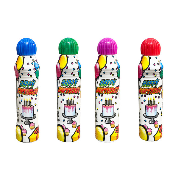 Happy Birthday Bingo Daubers - 4 pack - Blue, Red, Purple, Green - 3 ounce size - Bingo Ink Markers
