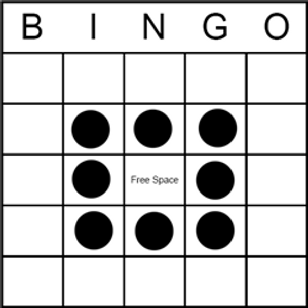 Bingo Game Pattern - Inside Picture Frame