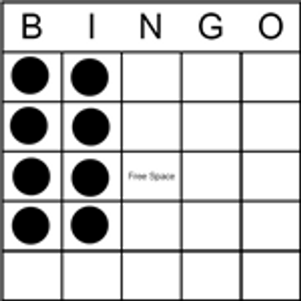 Bingo Game Pattern - Block of 8