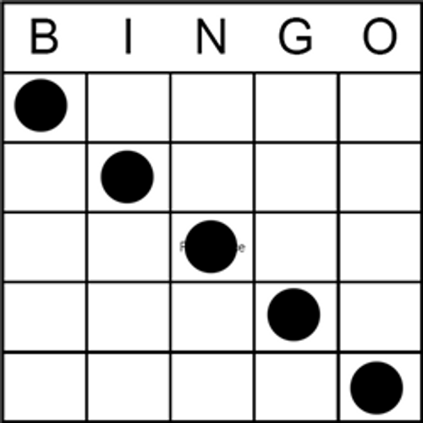 Bingo Game Pattern - Any Diagonal