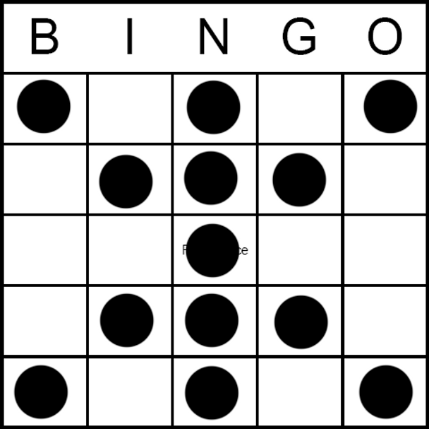 Bingo Game Pattern - Indian Star