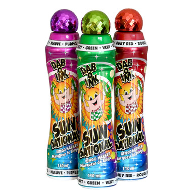 Dab-O-Ink Bingo Dauber - Sunsational - Lime - 4 Ounce Size - 12 Bingo Ink Markers - Foto 8