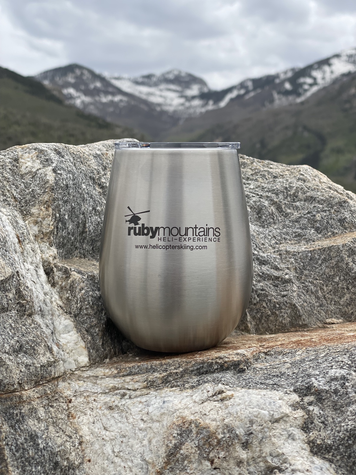 YETI 30oz RMH Tumbler in Stainless Steel - Ruby Mountain Heli-Ski