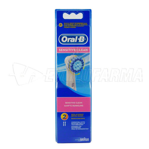 Oral-b. recambio sensitive clean. cepillo eléctrico. 2 UDS.