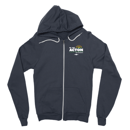 Amy Acton (Navy Zipper Hoodie)