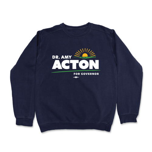 Amy Acton (Navy Crewneck Sweater)
