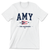 Amy For Governor - Collegiate (Unisex White Tee)