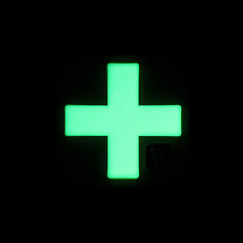 Medical Cross 1 x 1 Super-Lumen Glow-In-The-Dark Patch