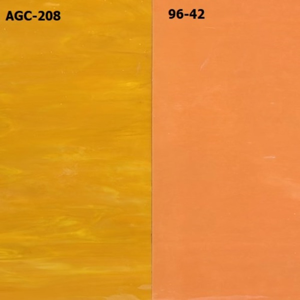 Pumpkin Orange Opalescent (42X) - 6" x 12" Sheet