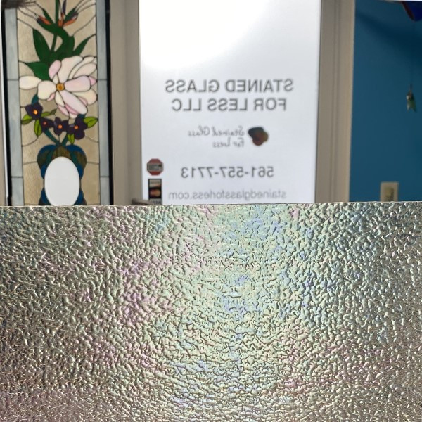 Iridized Crystal Moss (01MIR) Stained Glass For Less