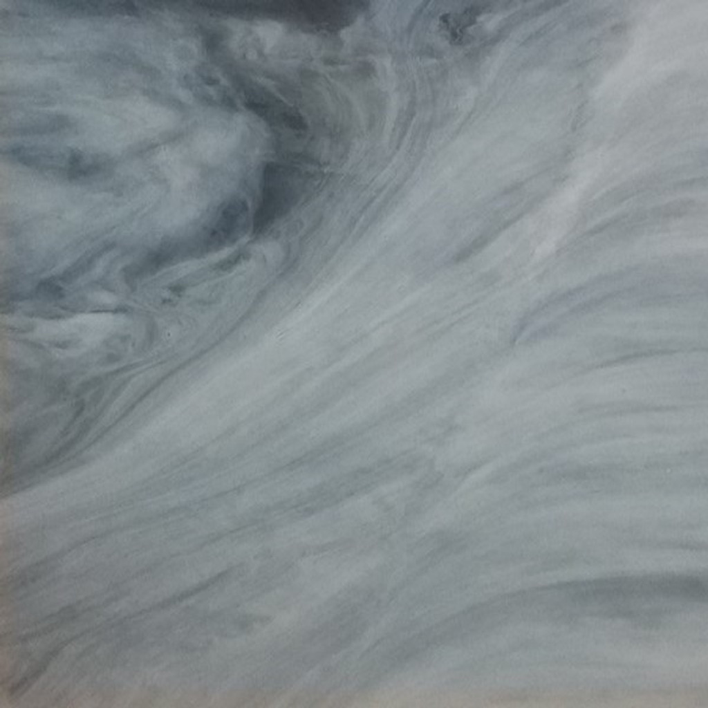 Gray & White Wispy Opal (96-61) - 12" x 12" Sheet