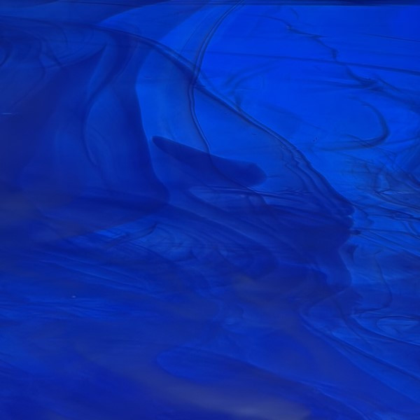 Dark Blue & White Wispy (OGT-339-6SF) | Stained Glass For Less