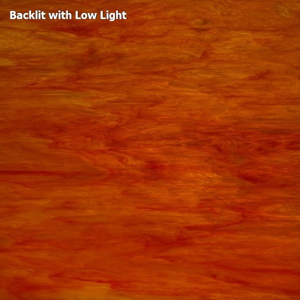 Tangerine Wispy (AGC-209) | Stained Glass For Less