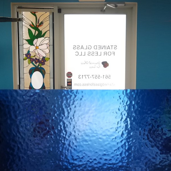 Light Blue Transparent Classic (57CC-6) | Stained Glass For Less