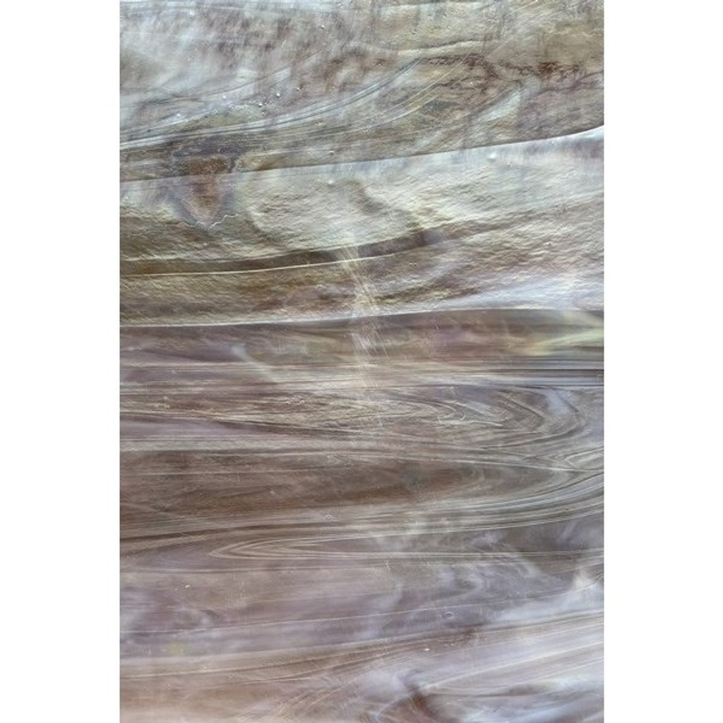 Iridized Mauve & White Wispy Opal (266L-IR-8) - 8" x 12" Sheet