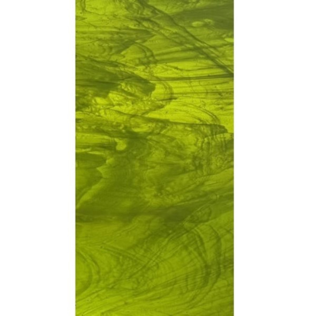 Moss Green & White Wispy (AGC-239-6) - 6" x 12" Sheet