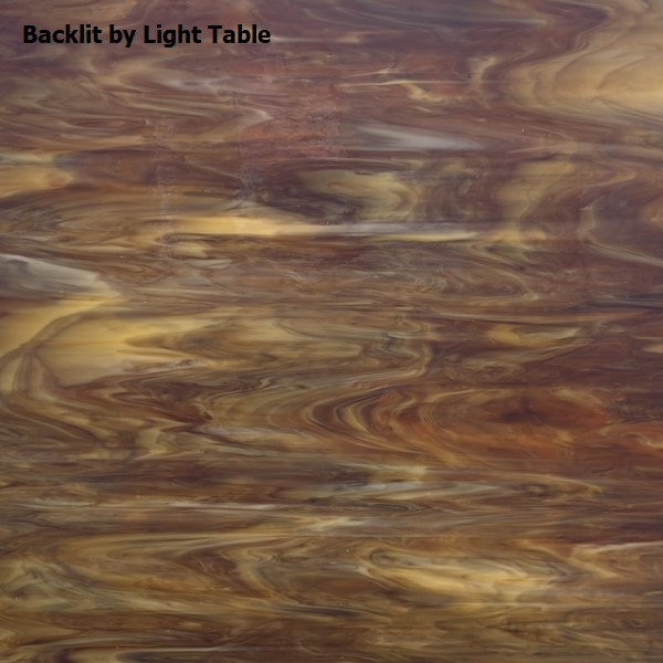 Dark Amber & White Opal (AGC-320-6) - 6" x 12" Sheet