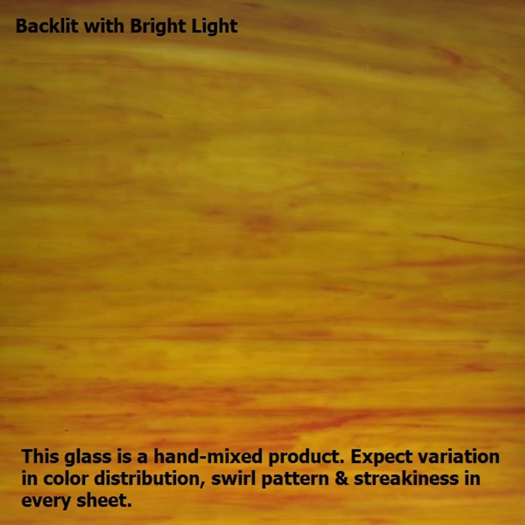 Yellow Streaked with Red Opal (AGC-187) - 12" x 12" Sheet