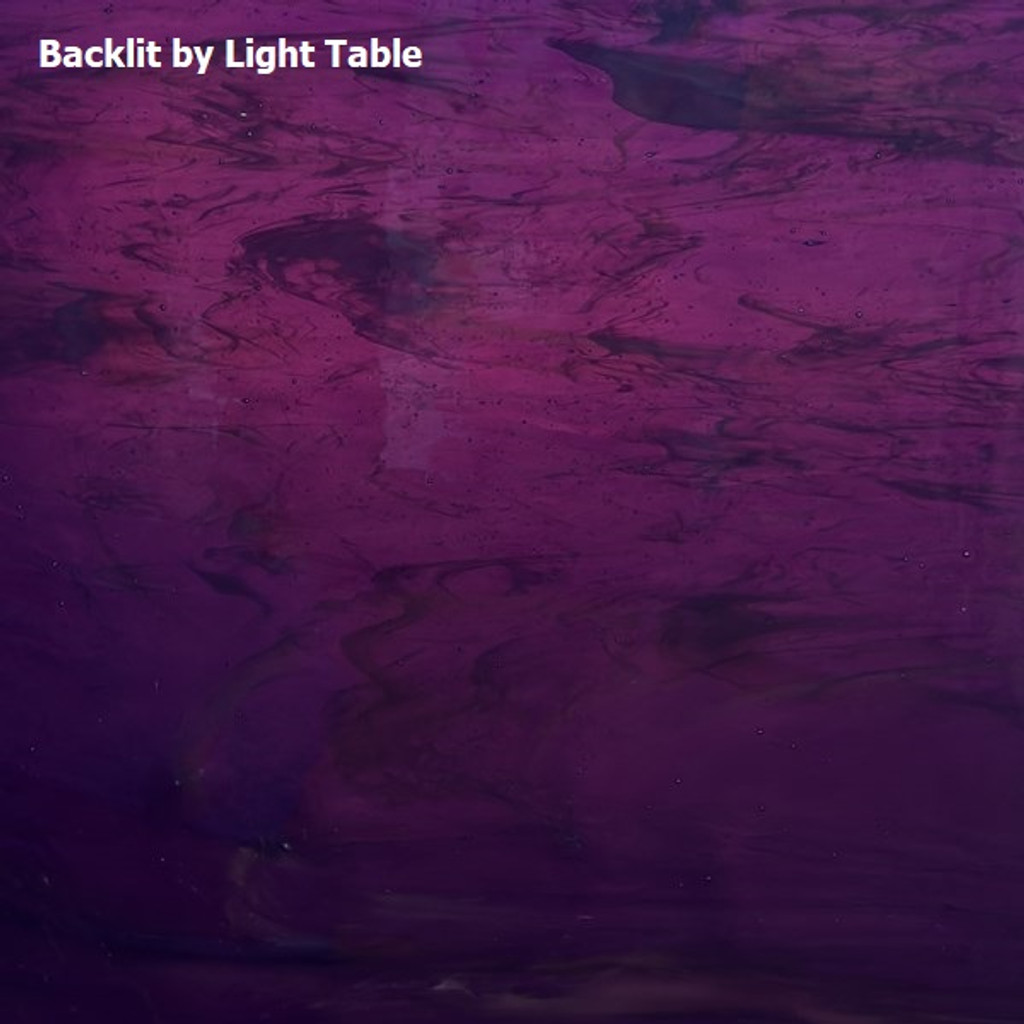 Medium Purple & White Wispy Opal (AGC-710-6) - 6" x 12" Sheet