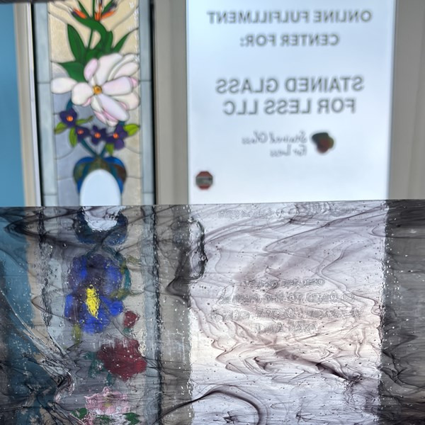 Black & Clear Streaky (AGC-563) - 12" x 12" Sheet