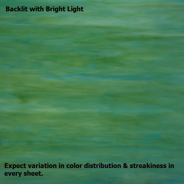 Sea Green & Aqua Blue Opal (AGC-191-6) - 6" x 12" Sheet