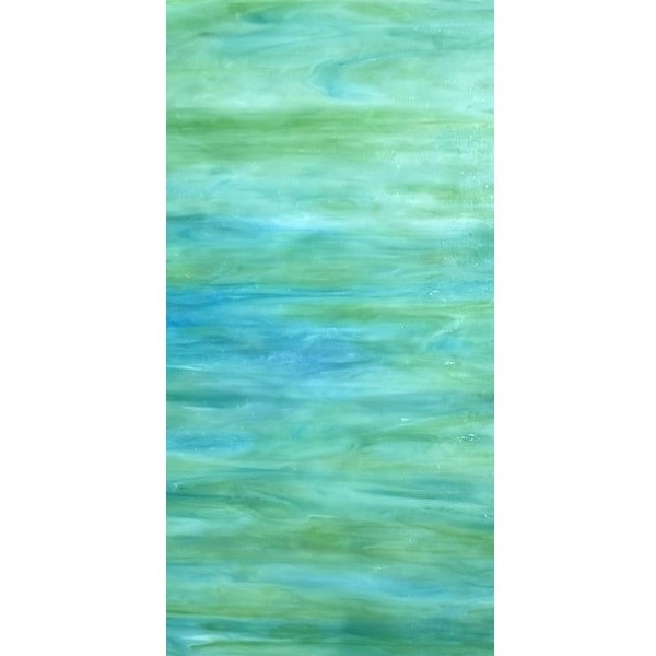 Sea Green & Aqua Blue Opal (AGC-191-6) - 6" x 12" Sheet