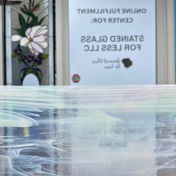 Iridized Clear & White Wispy (OGT-I/309-SF)