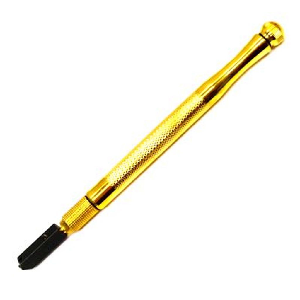 BRASS BARREL GLASS CUTTER - - TOOL