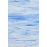 White & Dark Blue Opalescent (96-29-8) - 8"x 12" Sheet