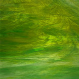 Bright Green & White Wispy Opal (WO152) - 12" x 12" Sheet