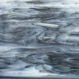 Charcoal Gray & White Streaky Opal (AGC-501) - 12" x 12" Sheet