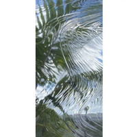 Clear Reamy Textured Glass (IM03-6) - 6" x 12" Sheet