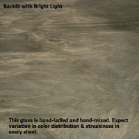 Dark Gray & White Wispy Opal (557L-8) - 8" x 12" Sheet