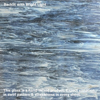 Clear & White Streaky (AGC-103) - 12" x 12" Sheet