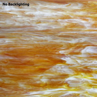 Bright Orange & White Opal (AGC-705) - 12" x 12" Sheet