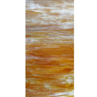 Bright Orange & White Opal (AGC-705-6) - 6" x 12" Sheet