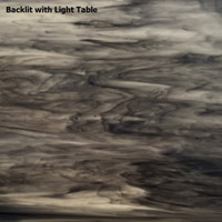 Charcoal Gray & White Streaky Opal (AGC-501) - 12" x 12" Sheet