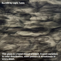 Charcoal Gray & White Streaky Opal (AGC-501-6) - 6" x 12" Sheet