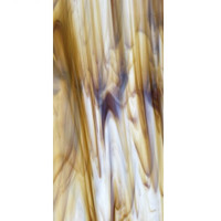 White & Dark Amber Opalescent (OGT-315-6SF-6) - 6" x 12" Sheet