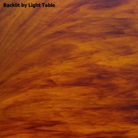 Dark Amber & Medium Amber Streaky (199LL-6) - 6" x 12" Sheet