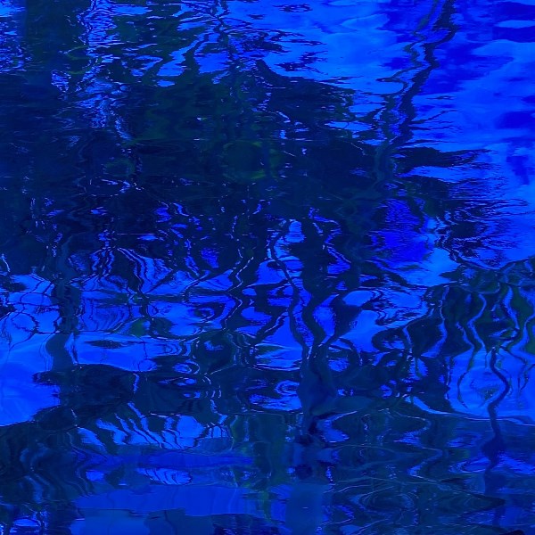 Medium Blue Waterglass (OGT-134WF) | Stained Glass For Less
