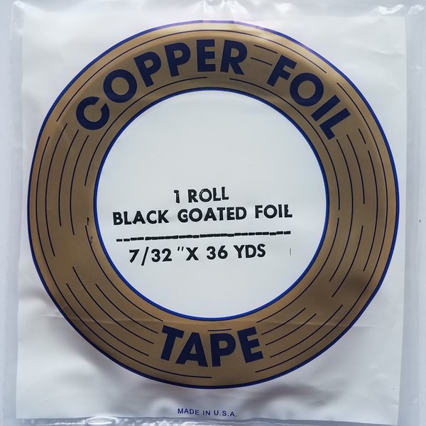 COPPER FOIL TAPE for STAINED GLASS NEW 7/32 36 yards