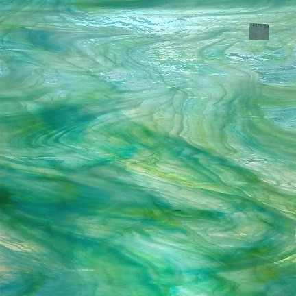Aqua Blue, Lime Green & Pearl Corsica (6023-83CC)