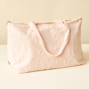 Terry Tote-Blush Palm