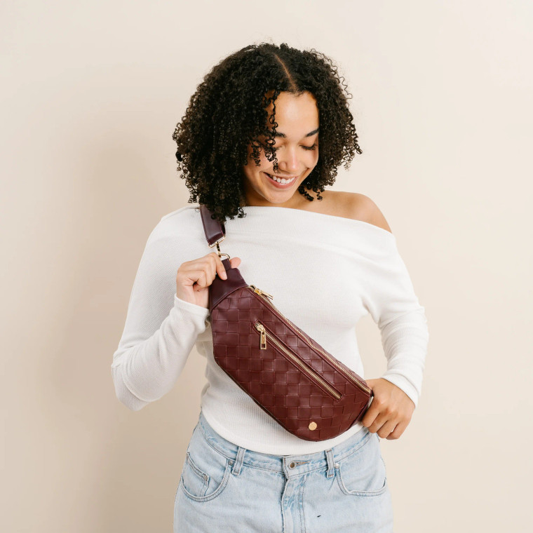Luxe Belt Bag- Plum