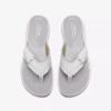 Clarks Brinkley Reyna 26183312 White Toe Post Slide | newshoes.ie