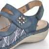 Remonte D7647-16 Blue Velcro Sandal | newshoes.ie